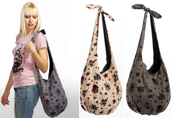 Show product details for Girlie Repeat Hobo Bag by Sailor Jerry