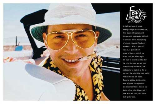 Fear And Loathing In Las Vegas- Quote poster (C7)