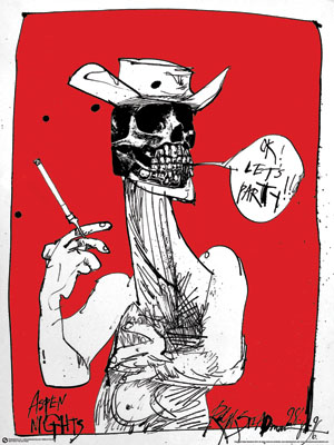 OK! Let's Party! (Ralph Steadman Art) poster