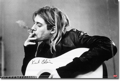Kurt Cobain- Smoking poster