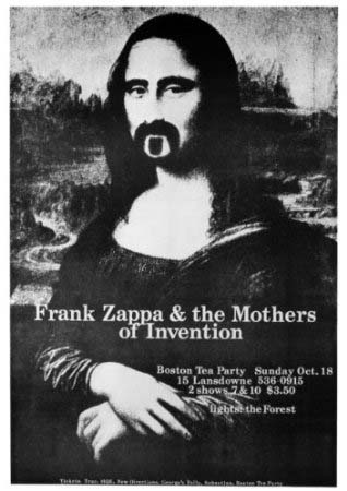 Frank Zappa- Mona Lisa poster 