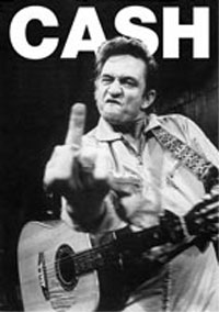 Johnny Cash- Giving Finger poster (D4)