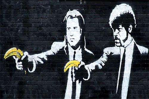 Banksy- Pulp Bananas poster