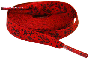 Sparrows (RED) shoe/roller skate laces by Sourpuss - SALE