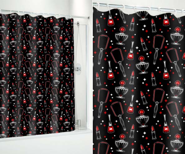 Vintage Beauty Shower Curtain by Sourpuss