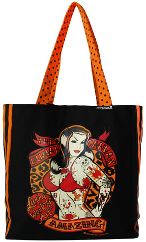 Human Canvas Tote Bag by Sourpuss - SALE