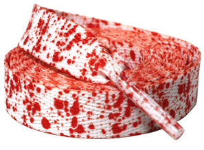 Bloodshed shoe/roller skate laces by Sourpuss