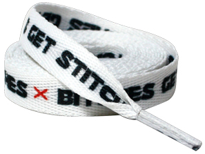 Bitches Get Stitches shoe/roller skate laces by Sourpuss