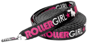 Roller Girl (Black/Pink) shoe/roller skate laces by Sourpuss