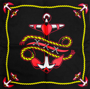 Roped Anchor bandana by Sourpuss - SALE