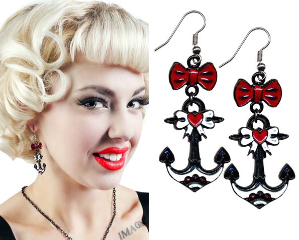 Earrings by Sourpuss- Anchor