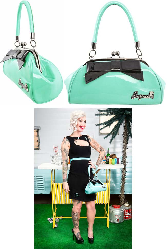 Floozy Purse in Aqua by Sourpuss