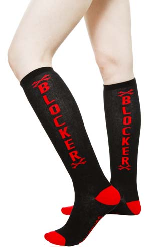 Blocker Over The Knee Socks by Sourpuss