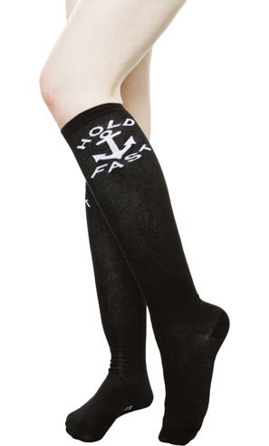 Hold Fast Over The Knee Socks by Sourpuss