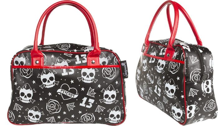 Bowler Purse / Bag by Sourpuss- Psycho Crush