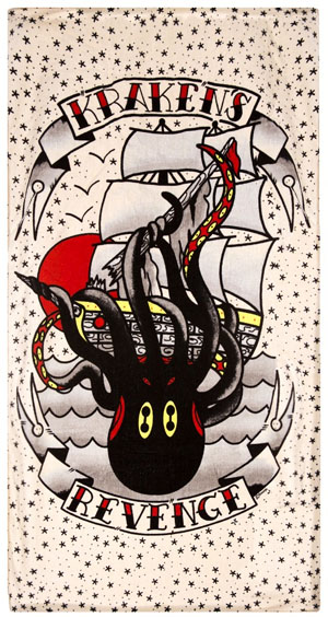 Krakens Revenge Beach Towel by Sourpuss