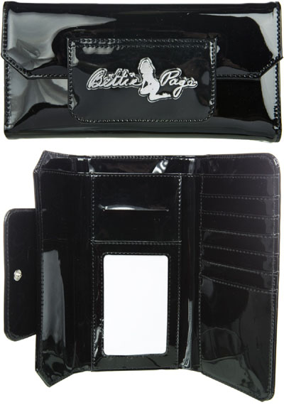 Bettie Page Wallet by Sourpuss - in black