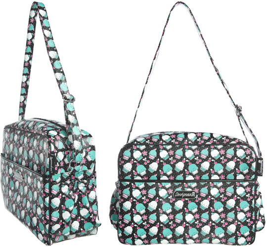 Eat a Cupcake PVC diaper bag by Sourpuss (Can be used as a carry-all!) 
