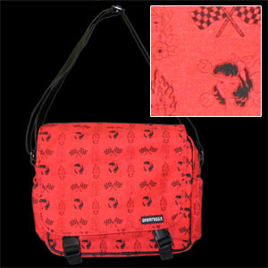 Show product details for Speed Crazy canvas diaper bag by Sourpuss (Can be used as a carryall!)