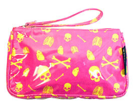 Show product details for Anatomy Wristlet Bag by Sourpuss in PINK