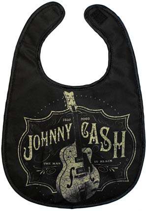 Johnny Cash- The Man In Black vinyl bib by Sourpuss