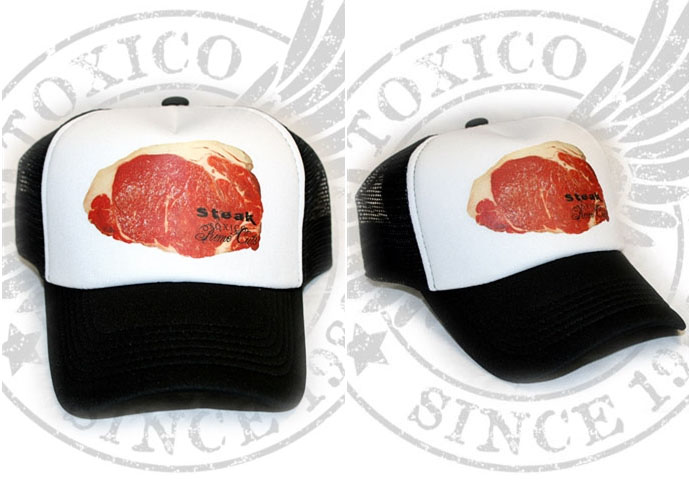 Steak Trucker Hat by Toxico Clothing - SALE