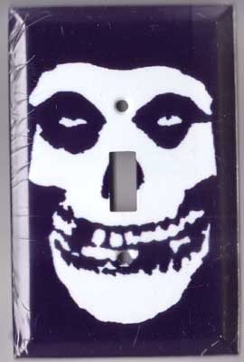 Misfits- Crimson Ghost Skull light switch plate