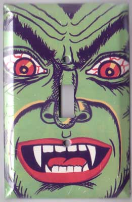 Monster Face light switch plate