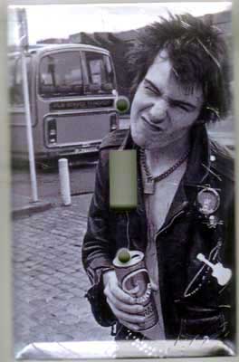 Sid Vicious- Snarl light switch plate