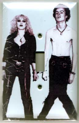 Sid & Nancy- Handcuffed light switch plate