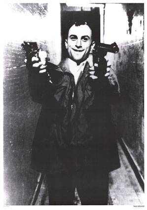 Taxi Driver- DeNiro With 2 Guns poster