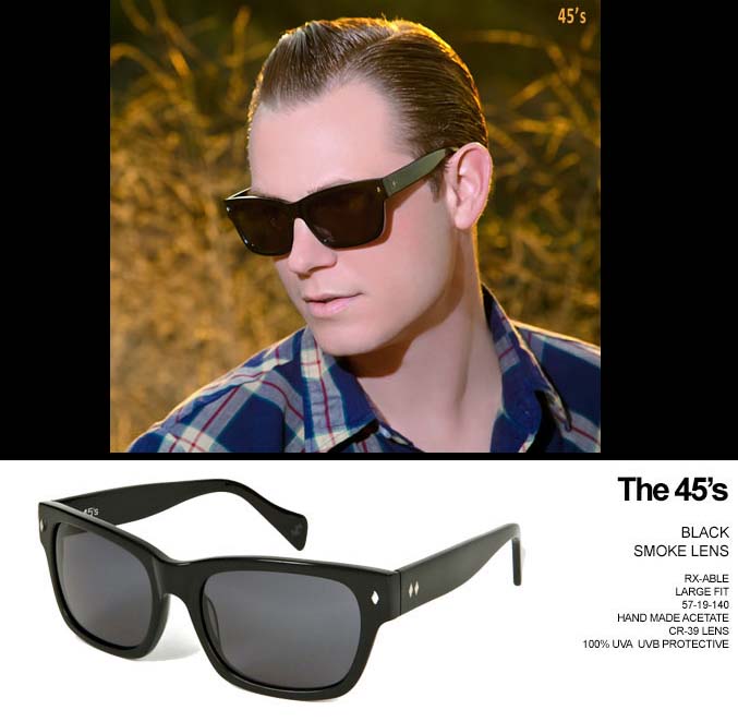 The 45's Sunglasses by Tres Noir- BLACK