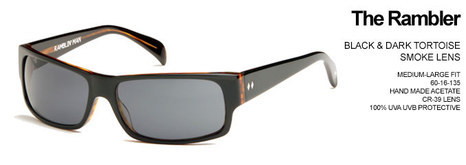 Rambler Sunglasses by Tres Noir- BLACK & DARK TORTOISE