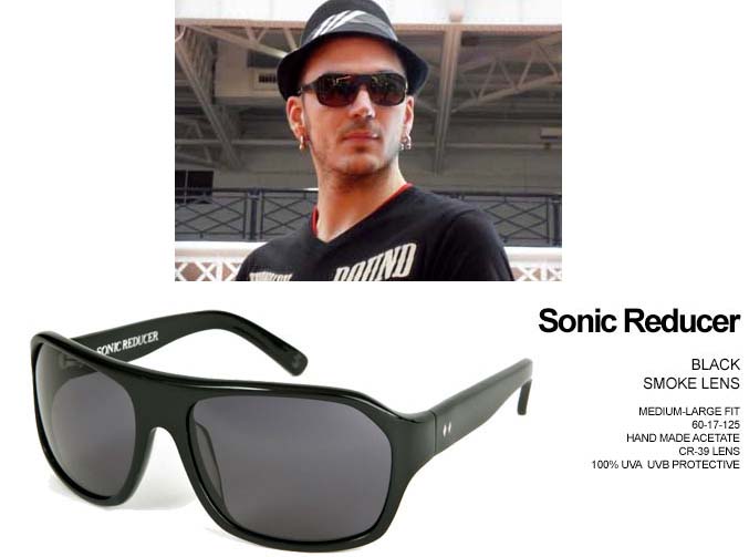 Sonic Reducer Sunglasses by Tres Noir- BLACK