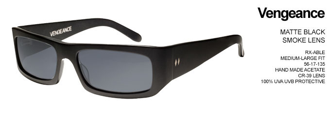Vengeance Sunglasses by Tres Noir- MATTE BLACK