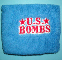 US Bombs- Logo embroidered on a blue sweat band (Sale price!)