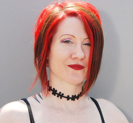 Black Wide Stitch Choker by VonErickson's Laboratory