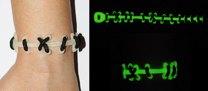 Glow Stitch Vinyl Bracelet by VonErickson's Laboratory