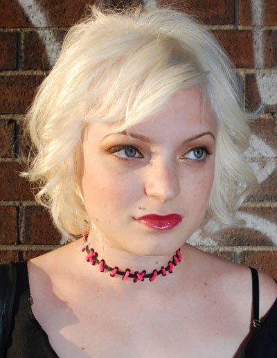 Pink Stitch Choker by VonErickson's Laboratory