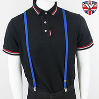 1/2" Braces by Warrior Clothing- ROYAL BLUE