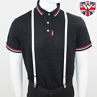 1/2" Braces by Warrior Clothing- WHITE