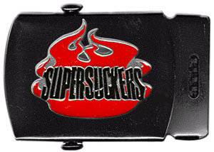 Supersuckers- Flame Logo scout belt (Canvas belt- vegan friendly. 1 size fits all)