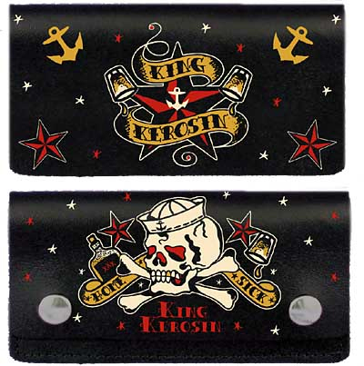 Show product details for King Kerosin Home Sick wallet by Timeless Clothing