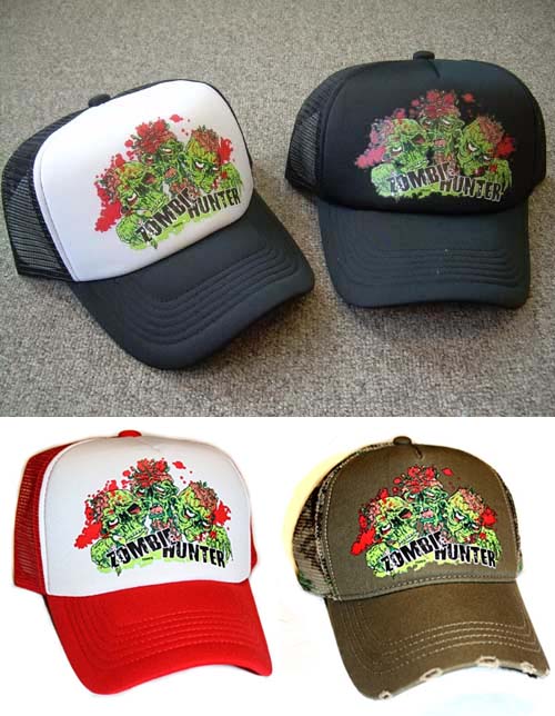 Zombie Hunter Trucker Hat by Toxico Clothing
