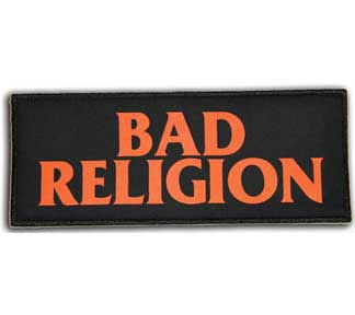 Bad Religion- Orange Logo sewn edge patch