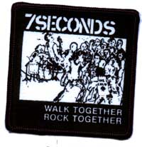 7 Seconds- Walk Together Rock Together Screened Patch (sp1022)