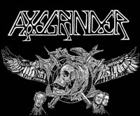 Axegrinder- Skull & Wings back patch (bp497)