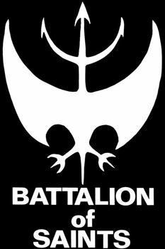Battalion Of Saints- Bat (Black) cloth patch (cp1130)