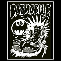 Batmobile- Brasil cloth patch (cp196)