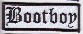 Bootboy embroidered patch